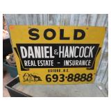 DANIEL HANCOCK REAL ESTATE SIGN