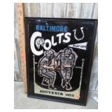 1970 BALTIMORE COLTS PLAQUE