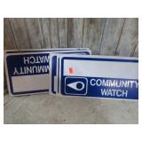 6-- COMMUNITY WATCH SIGNS