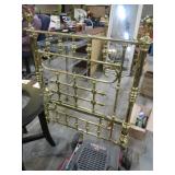 IRON BED W/ BRASS TRIM