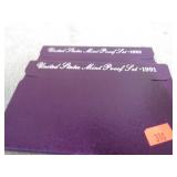 1991 & 1992 U.S. MINT PROOF COIN SETS