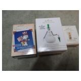 3-- HALLMARK CHRISTMAS ORNAMENTS