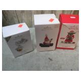 3-- HALLMARK CHRISTMAS ORNAMENTS