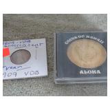 1909 VDB LINCOLN CENT & HAWAII COIN