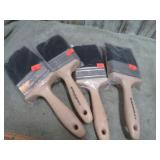 4-- NEW 3 1/2" PAINT BRUSHES