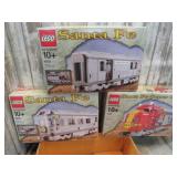 LEGO SANTA FE TRAIN ENGINE & PASSENGER CARS