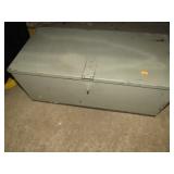 METAL LOCK BOX -- 23" X 11" X 9"