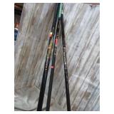 3-- FIBERGLASS FISHING CANE POLES