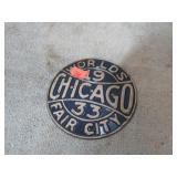 1933 CHICAGO PLATE