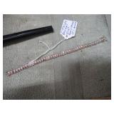 STERLING SILVER 7" BRACELET S/ CZ