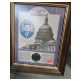 FRAMED BICENTENNIAL KENNEDY HALF DOLLAR