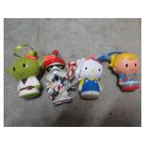 STAR WARS, ETC CHRISTMAS ORNAMENTS