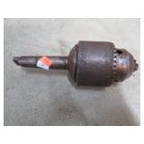 VERY LARGE DRILL CHUCK ON 3MT SHANK -- NO KEY