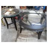 GLASS TOP COFFEE & END TABLES
