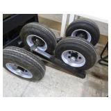 SET -- CONEX BOX MOVING WHEELS (unused)