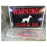 TOOLS & SECURITY DOG SIGN