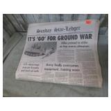 1991 IRAQ WAR NEWS PAPER