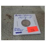 1914-P BARBER DIME -- 90% SILVER