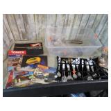 MISC GROUP LOT W/ STERLING SILVER CANDLE HOLDER