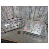 MIRROR JEWELRY BOX & TRAY