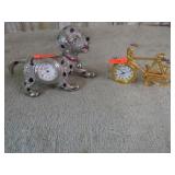 DALMATION & BIKE CLOCKS
