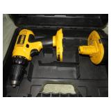 DEWALT 1/2" CORDLESS DRILL & BATTERY -- NO CHARGER