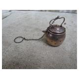 STERLING SILVER TEAPOT STRAINER -- 18.8g