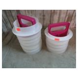 TUPPERWARE HAMBURGER PRESSES