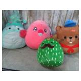 4-- SQUISHMALLOWS 8" PLUSH TOYS