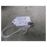 STERLING SILVER HEART CHARM -- 2.9g