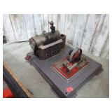 VINTAGE TOY "WORKING " STEAM ENGINE & BOILER