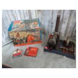 VINTAGE WILESCO TOY STEAM ENGINE W/ BOX