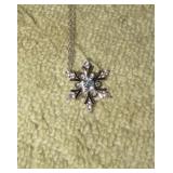 STERLING SILVER SNOWFLAKE NECKLACE
