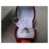 STERLING RING -- 3.4g -- SX 7 1/2