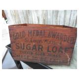 VINTAGE WOODEN SUGAR LOAF CRATE