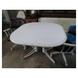 DINING / BREAKFAST TABLE W/ 2 CHAIRS, LEAF