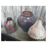 3-- POTTERY VASES