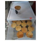 SPICE JARS IN ORGANIZER BIN