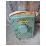 1977 FISHER PRICE LITTLE WIND-UP POCKET RADIO TOY