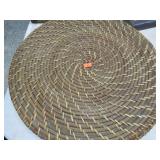 4-- DECORATIVE 16" RATTAN PLACE MATS