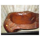 LARGE TURNED BURL BOWL