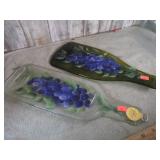 DECORATIVE HAND PAINTED FLATTENED BOTTLES