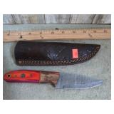 DAMASCUS BLADE KNIFE W/ SHEATH