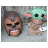 CHEWBACCA MASK W/ SOUND & BABY YODA DOLL