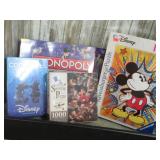 (NIB) DISNEY BOARD GAMES & PUZZLE