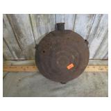 CIVIL WAR BULLSEYE CANTEEN -- RUSTY W/ HOLES
