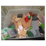 WOODEN TOY TRAIN SET