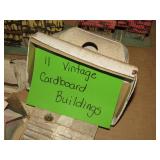 MODEL TRAIN CARDBOARD BUILDINGS
