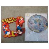 MICKEY MOUSE BUTTON & PICTURE FRAME