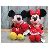 MICKEY & MINNIE MOUSE PLUSH DOLLS